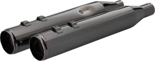 Koncovky výfuku KHROME WERKS 4,5" HP PLUS SLIP-ON MUFFLERS pro HARLEY DAVIDSON FLRT/ FLHTCUTG rok 2017-2024 viz popis, barva černá elipse/černé race tip zakončení