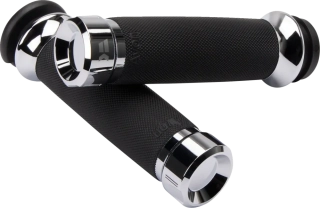 Motocyklové gripy / rukojeti na řidítka motorky KHROME WERKS GRIPS KLASSIK CHROME 500185