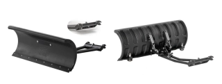 Odpružená sněhová radlice včetně s rychloupínacího adaptéru SHARK SNOW PLOW DELUXE barva černá, šířka 132 cm