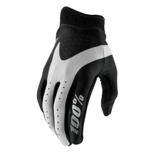 Motokrosové a MTB rukavice 100% ITRACK 10044-0000X barva černá/bílá 