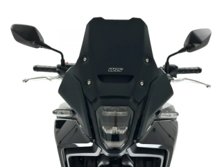 Plexi motocyklu WRS pro HONDA NX 500 rok 2024-2025 výška plexi 27 cm, barva matná černá