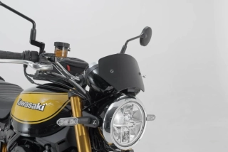 Hliníkové motocyklové plexi / plexi motocyklu SW-MOTECH WINDSCREEN pro KAWASAKI Z 900 RS rok 2017 a výše  / SE rok 2021 a výše, barva černá