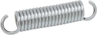 Pružina bočního stojanu motocyklu DRAG SPECIALTIES KICKSTAND SPRING délka pružiny 86,3 mm (3,4") barva stříbrná, nahrazuje OEM díl 50057-91