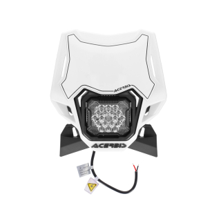 Přední maska motocyklu ACERBIS HEADLIGHT VSL LUMEN-X 18 x 27W LED světlomet, 3000 lumenů, barva bílá/černá 