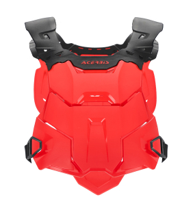 Motokrosový chránič hrudi a zad ACERBIS ROOST DEFLECTOR LINEAR pro jezdce s výškou mezi 165 cm a 190 cm, barva černá/červená