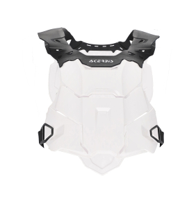 Motokrosový chránič hrudi a zad ACERBIS ROOST DEFLECTOR LINEAR pro jezdce s výškou mezi 165 cm a 190 cm, barva černá/bílá