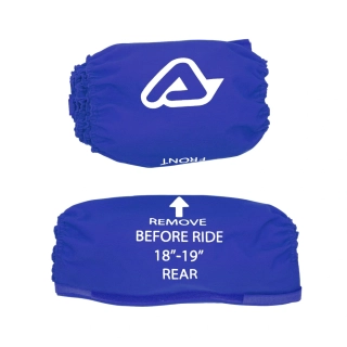Sada praktických obalů na kola ACERBIS X-TIRE COVER 2.0 pro kolo průměru 21" + 18" až 19" barva modrá 
