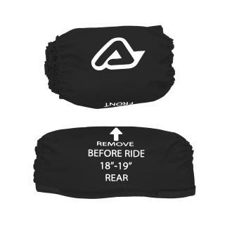 Sada praktických obalů na kola ACERBIS X-TIRE COVER 2.0 pro kolo průměru 21" + 18" až 19" barva černá/bílá