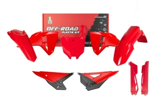 Kompletní sada plastů včetně krytů vidlic RTECH pro motocykl HONDA CRF 250 R / 450 R rok 2025-2026