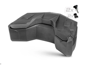 Prostorný uzamykatelný zadní box na čtyřkolku SHARK ATV Box AX145 / AX 145 pro SEGWAY AT10 barva černá, objem 145 litrů