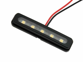 Led osvětlení SPZ motocyklu PARTS EUROPE LICENSE PLATE LIGHT E-MARK 12V , 0,5 W barva černá, rozměry délka 68,7 mm x šířka 15,10 mm x výška 10,30 mm