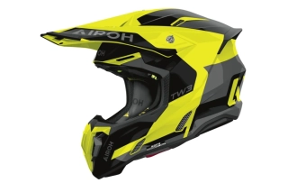 A Motokrosová přilba AIROH TWIST 3 FANCY barva černá/žlutá fluo lesklá velikost M 