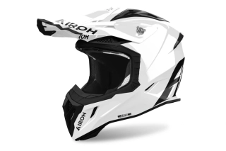 Motokrosová přilba AIROH AVIATOR ACE 2 COLOR barva bílá lesklá 
