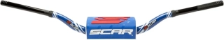 Motokrosové bezhrazdové řidítka motocyklu SCAR HANDLEBAR O2 MODEL RC S9112BL BL MODRÉ