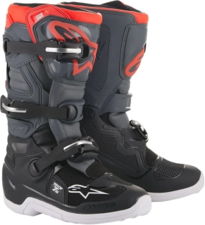 Dětské motokrosové boty / MX obuv ALPINESTARS TECH 7S 2015017-1133 barva černá/šedá/červená