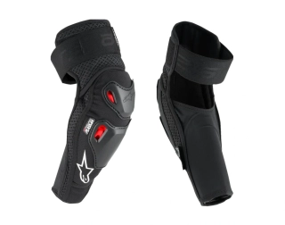 Chrániče loktů / loketní chrániče na ruce ALPINESTARS BIONIC PRO PLASMA ELBOW PROTECTORS barva černá/červená, velikost S/M  