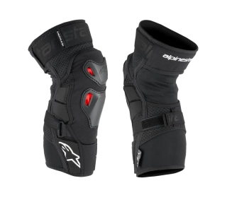 Kolenní chrániče/chrániče kolen ALPINESTARS BIONIC PRO PLASMA KNEE PROTECTORS barva černá/červená/ pár / velikost L/XL