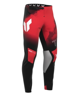 Lehké a pružné motokrosové - enduro kalhoty THOR SPORTMODE CARBON barva černá/červená