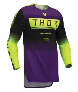 Lehký a pružný motokrosový - enduro dres THOR SPORTMODE GEO barva černá/fialová