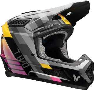 Motokrosová přilba / MX helma THOR FLEET CAMBER barva černá/magenta lesklá