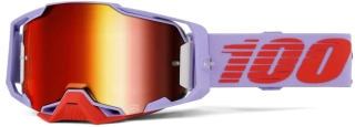 Motokrosové brýle 100% ARMEGA FAUSTO 50005-10049 s červeným zrcadlovým objektivem
