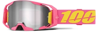 Motokrosové / enduro brýle 100% ARMATIC SNAKPAK zrcadlový stříbrný objektiv, 50060-10017