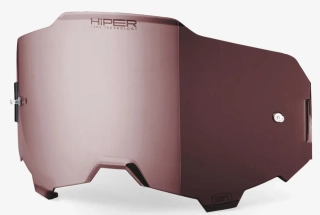 Náhradní sklo pro motokrosové brýle 100% ARMEGA / 100% ARMATIC 59055-00001 HIPER zrcadlově stříbrné