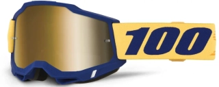 Motokrosové brýle 100% ACCURI 2 DESETO s true gold zlatým zrcadlovým objektivem + čirý 