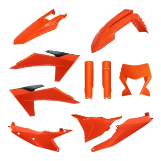 Sada plastů POLISPORT BODY FULL KIT pro KTM EXC/EXC-F/XC-W/XCW-F rok 2024-2025 barva oranžová