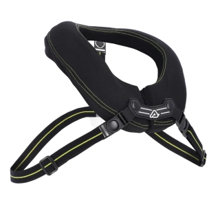 a Dětský polstrovaný měkký chránič krku / chránič krku / krční límec ACERBIS COLLAR X-ROUND PRO KID 2.0 barva černá/žlutá fluo včetně popruhů