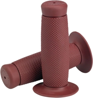 Gripy - rukojeti pro silniční motocykly BILTWELL RENEGADE 25,4 MM  OXBLOOD 