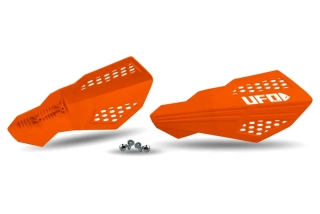 Kryty páček motocyklu / chrániče rukou UFO HORUS HANDGUARDS barva oranžová pár / bez montážní sady