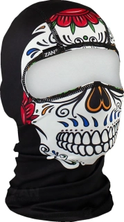 Obličejová kukla pod přilbu ZANHEADGEAR POLY MUERTE SKULL WBP413