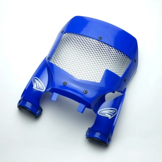 Přední číslová tabulka motocyklu s ventilační mřížkou CYCRA STADIUM PLATE VENTED pro YAMAHA rok 2023-2026 viz popis, barva modrá 