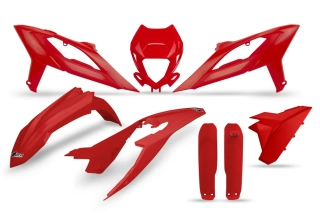 Sada plastů motocyklu UFO PLASTIC BODY KIT pro BETA 2T RR 125/200/250/300 rok 2023-2024 barva červená