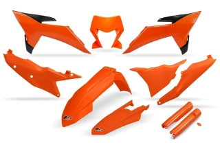 Sada plastů motocyklu UFO PLASTIC BODY KIT pro KTM EXC-F 250/350/450/500 rok 2026 barva oranžová OEM26