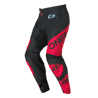 a Motokrosové kalhoty ONEAL ELEMENT RACEWEAR barva černá/červená velikost 42