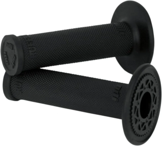 A Motokrosové jednovrstvé rukojeti - mx gripy ODI RUFFIAN MX SINGLE PLY GRIPS bez vaflí, zavřené konce, barva černá