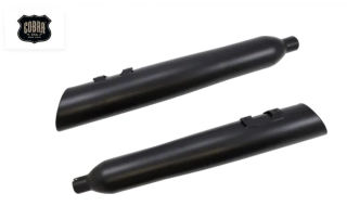 Koncovky výfuku COBRA GEN 2 NEIGHBOR SERIES MUFFLERS 4,5'' pro HARLEY DAVIDSON FLT/ FLHT/ FLHR/ FLHX/ FLTR rok 1999-2016 barva černá