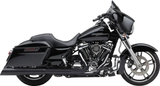 Koncovky výfuku COBRA GEN 2 NEIGHBOR SERIES MUFFLERS 4,5'' pro HARLEY DAVIDSON FLHT/ FLHTK/ FLHR/ FLTRX/ FLTRU/ FLTRK/ FLHX rok 2017-2024 barva černá 