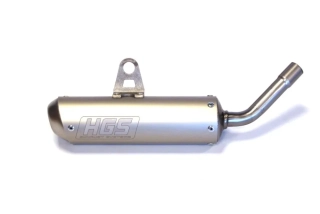 Koncovka výfuku HGS SILENCER pro GAS GAS MC 65 rok 2021-2023 grey/steel XT-616-SSG