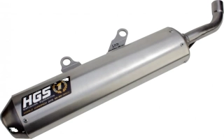Koncovka výfuku HGS SILENCER pro GAS GAS EC 250/300 rok 2024-2026 grey/steel styl enduro XE-224-SSG