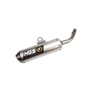 Koncovka výfuku HGS SILENCER pro YAMAHA YZ 65 rok 2018-2026 grey/steel YT-618-SSG