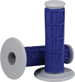 Motokrosové gripy MOOSE OFFROAD COMP DIAMOND HALF WAFLE GRIPS /půl vawle barva modrá