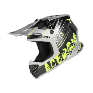 a Dětská motokrosová přilba / MX helma ACERBIS PROFILE JUNIOR barva černá/žlutá fluo velikost XL