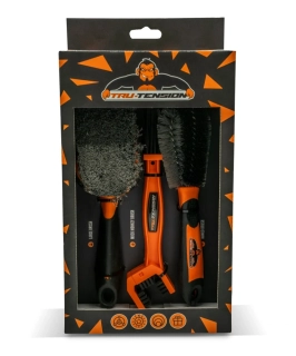 Sada prémiových čistících kartáčů pro mytí motocyklu TRU TENSION PREMIUM MOTORCYCLE BRUSH CLEANING KIT sada 3 kusy