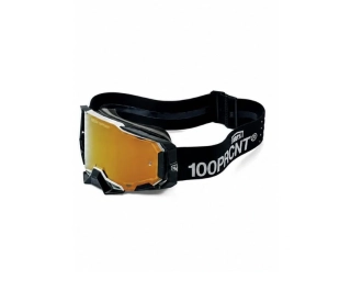 A Motokrosové brýle včetně přepravního obalu 100% ARMEGA RACER PRO BARVA ČERNÁ OBJEKTIV TRUE GOLD MIRROR