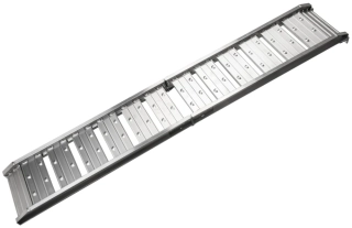 Skládací hliníková nájezdová rampa QTECH délka 180 cm, šíře 29 cm, nosnost 250 kg 