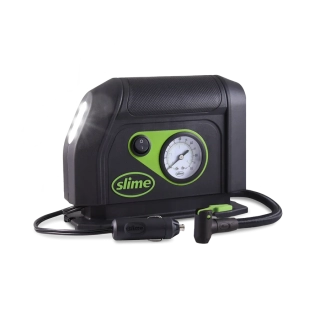 a Přenosný mini kompresor pro nafukování pneu 12V SLIME TYRE INFLATOR 