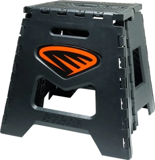 MX / motokrosový skládací plastový stojan pod motocykl CYCRA FOLDING MOTOSTAND barva černá/oranžová, maximální nosnost 220 kg